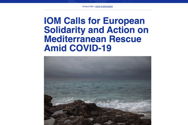 IOM Calls for European Solidarity and Action on Mediterranean Rescue Amid COVID-19