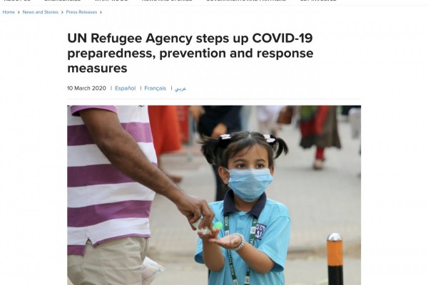 UN Refugee Agency Steps Up COVID-19 Preparedness, Prevention, and Response Measures