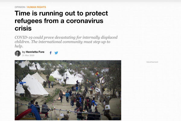 Time is Running Out to Protect Refugees from a Coronavirus Crisis